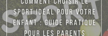 Aidez votre enfant à trouver le sport qui lui convient le mieux ! 🏀🎾 Notre guide pratique vous propose des conseils pour choisir le sport idéal en fonction de ses intérêts, de ses capacités et de ses besoins. 🌟 Encouragez-le dans sa passion sportive et observez-le s'épanouir ! 💪 #ChoixSportEnfant #SportPourEnfant #ÉpanouissementSportif #PassionSportive #Parentalité